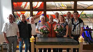 Im Bild Gerhard Adam, Markus Dold, Andreas Treuer, Angelika Gulde, Gallus Strobel, Norman Herr, Angelika Landauer, Siggi Heim und ...