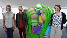 Sie freuen sich auf die Ausstellung im Rehmann-Museum (von links): die Kuratoren Nina Wakeford und Michael Hiltbrunner mit ...