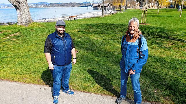 Daniel Dillmann (links) von der Tourist-Information und Karl Duck, Vorsitzender des TSV Mühlhofen, freuen sich auf die Veranstaltung ...