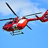 Ein Rettungshubschrauber im Einsatz. (Symbolbild) Ein Helikopter musste am Wochenende einen in Küssaberg-Küßnach verunglückten ...