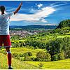 Der Singener Hausberg: der Hohentwiel. An seinem Fuß lässt es sich gut kicken.
