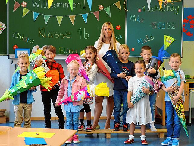 Grundschule Hödingen: Die Eulenklasse 1/2b mit Klassenlehrerin Angelina Rupp.