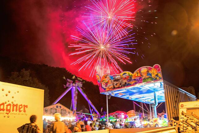 Traditionell endet das Heimatfest mit einem Feuerwerk um 22 Uhr über dem Chilbiplatz.