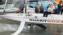 Weltumseglerin Mareike Guhr würde die Quant 17 sicher zum Foilen bringen. Das Boot soll sich nach Auskunft der Firma auch für normale ...