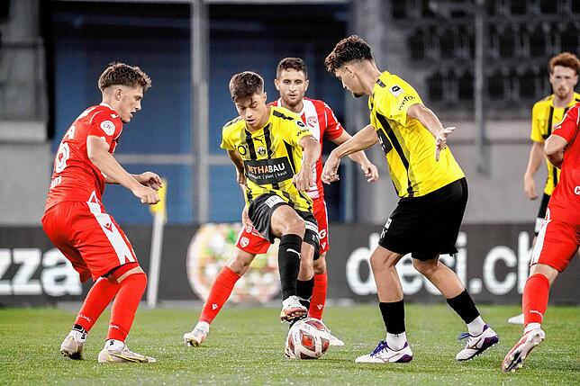 Zwischenstation: Beim FC Schaffhausen in der Challenge League spielte Robin Kalem (Mitte) zwischen 2021 und 2023.