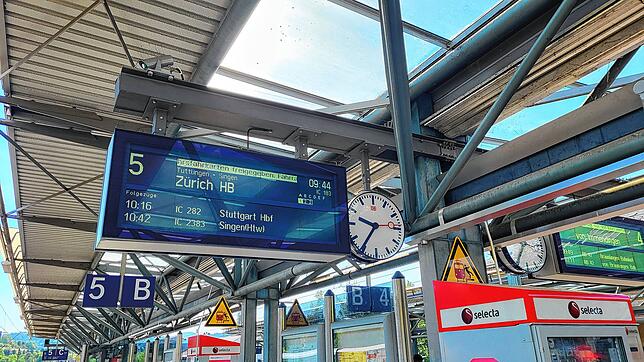 Gäubahn-Halt in Rottweil: Statt im Stuttgarter Hauptbahnhof könnten die Züge aus Zürich für mehrere Jahre in Stuttgart-Vaihingen enden.