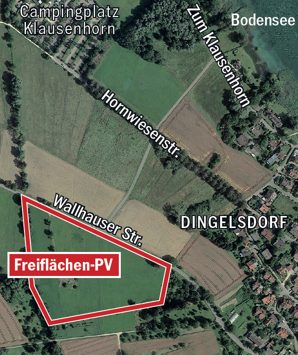 Hier soll die PV-Anlage entstehen.