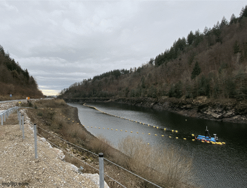 Bild 6: Leerer Stausee von oben: Exklusive Aufnahmen von der Schluchseewerk-Baustelle