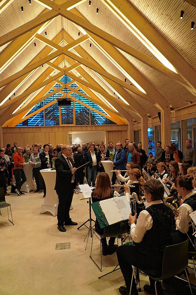 Die Stadtkapelle Tengen umrahmte den von gut 100 Bürgern besuchten Anlass musikalisch.
