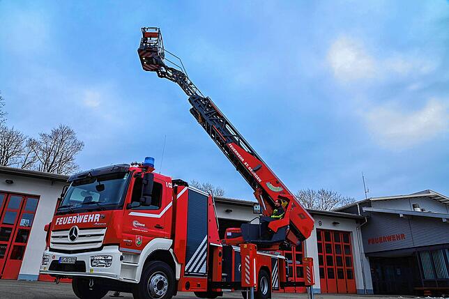 Das neue Drehleiterfahzeug der Feuerwehr St. Georgen ist jetzt in Dienst gestellt.