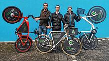 Die drei Freunde und Gründer von dem Start-up Colorad (von links): Janosch Brase, Frank Bauer und Matthias Schneider.