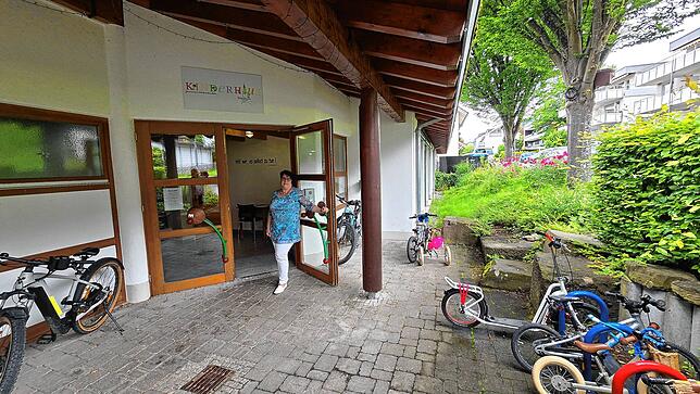 Nicht mehr zeitgemäß ist nach Ansicht von Kinderhaus-Leiterin Nicole Beurer der Eingangsbereich des Kinderhauses.