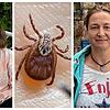 Finja Bergmann (links) und Anja Mahler haben die dramatischen Folgen erlebt, die der Biss einer Zecke (Symbolbild, Mitte) haben kann. ...