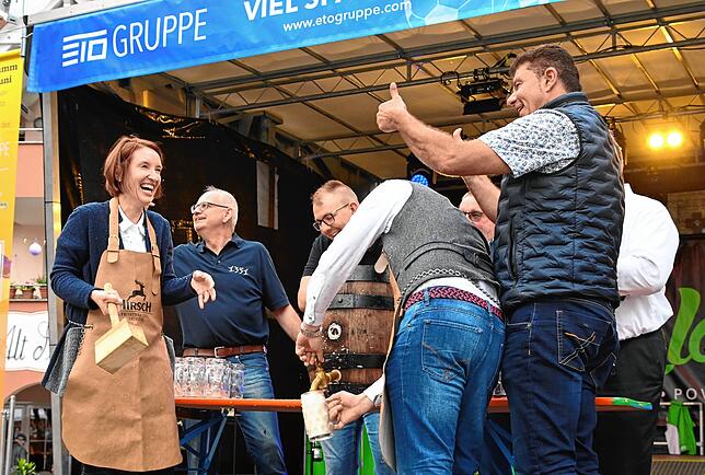 Bild 17: Bilder der Eröffnung des Schweizer Feiertags 2024 mit dem Fassanstich der neuen Bürgermeisterin