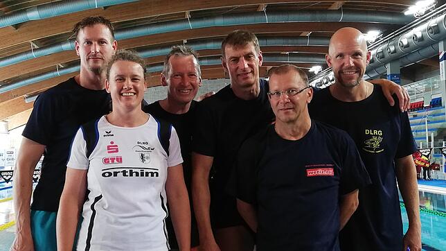 Markus Kieman, Anneke Haaser, Markus Rank, Norbert Haaser, Pius Lenzlinger und Klaus Staiber (von links) holten bei den ...
