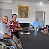 Der Aacher Gemeindewahlausschuss (von links): Michael Streitberger (FW), Sonja Ruß (Gemeindeverwaltung), Vorsitzende Simone Hornstein ...
