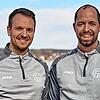 Das Trainerduo des Landesligisten FC Radolfzell: Philip Weidmann (rechts) und Steffen Kautzmann.