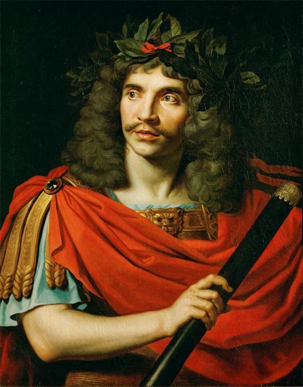 Molière in einer zeitgenössischen Darstellung von Nicolas Mignard.