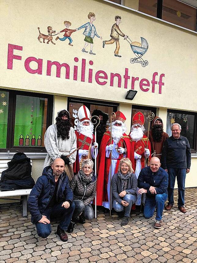 Nikoläuse des Familientreffs der Caritas.