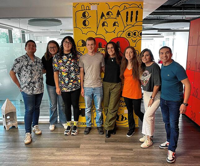 Zu Besuch beim Team der DKMS in Chile.