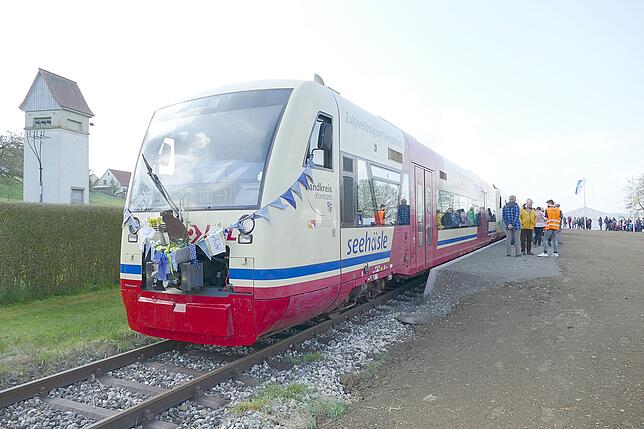 Der neue Bahnhof Bichtlingen in Sauldorf wurde in Rekordzeit gebaut.