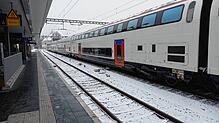 Verwaiste Gleise am Morgen des 10. Januar am Bahnhof Konstanz, GDL-Streiktag.