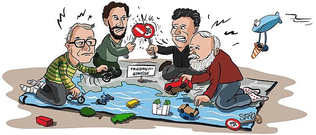 Bild 22: Die Karikatur der Woche: Wie weit weg ist noch zu nah dran?