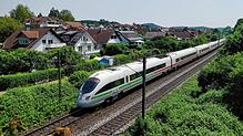 Ein Bild aus dem Sommer 2023 – doch die Szenerie wird sich bald wiederholen: Ein ICE bei Allensbach.