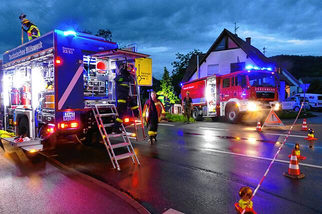 Bild 4: Bilder der heftigen Überflutungen des Unwetters in Stockach