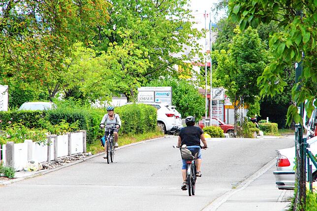 Auch der Schießstattweg soll zur Fahrradstraße mit Anlieger-Regelung werden.