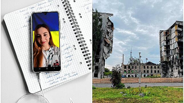 Julia Tutovskaya aus Kobeljaki lebt inzwischen in Kiew und ist dort ständig mit dem Krieg in der Ukraine konfrontiert. In einem der ...