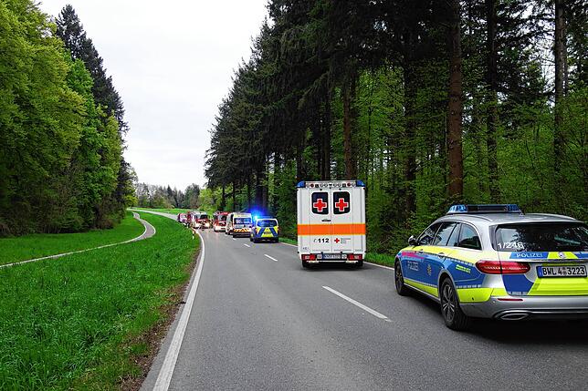 Die Strecke war noch bis ungefähr 21:15 Uhr voll gesperrt.