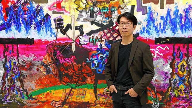 Ryo Kato bringt großformatige Bilder ins Schopfheimer Museum. Foto: Nadine Pan