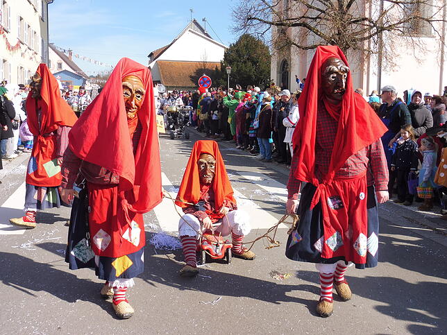 Bild 4: Fasnet-Sunntig-Umzug 2025 in Hilzingen: Farbenfrohes Treiben