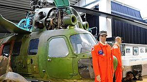 Dieser russische Hubschrauber, der in der ehemaligen DDR als Kampfhubschrauber und später von der Bundeswehr als Rettungshubschrauber im ...