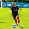 Tabea Griß am Ball.