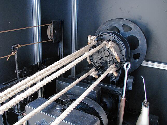 Eine Seilerbahn im Seilermuseum.