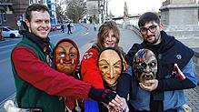 Sie wollen den Jugendlichen eine Stimme geben und sie mit für das Fasnachtsbrauchtum begeistern: Die Jungsnarren Konstanz, hier ...