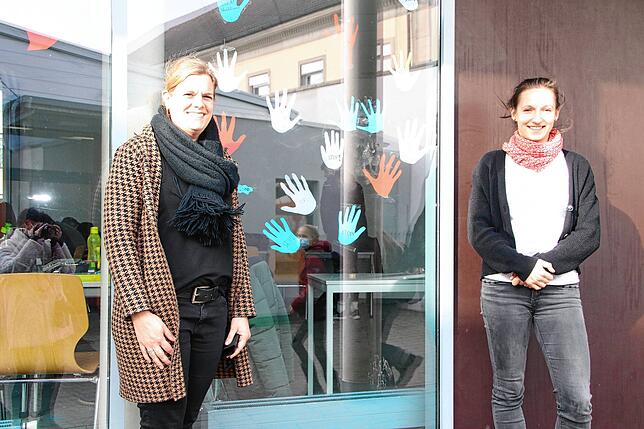 Die beide Lehrerinnen Kristina Frankenberger (links) und Julia Fritzsche hatten die Idee zu dem Aktionstag.