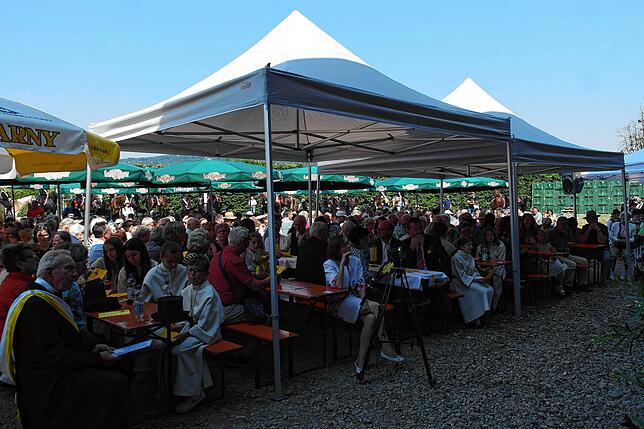 Bild 7: Bilder von der Reiterprozession zum Jubiläumsfest der Blutreitergruppe Oberteuringen
