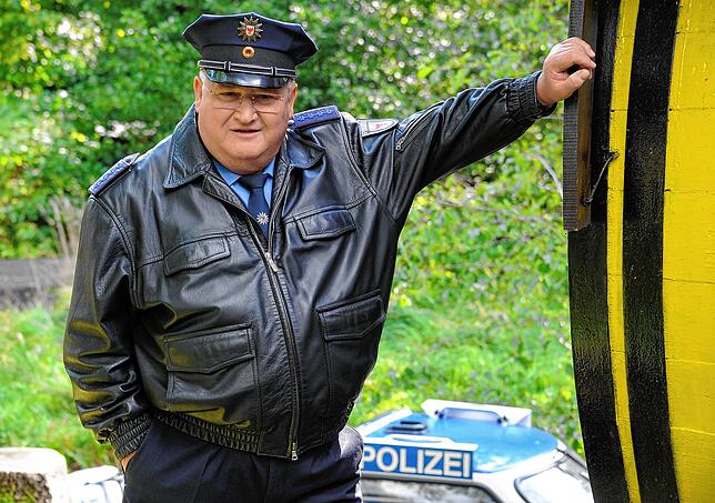 Horst Krause 2011 am Set des Polizeirufes 110 „Die Gurkenkönigin“.
