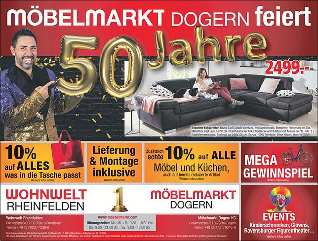 Bild 2: 50 Jahre Möbelmarkt Dogern : Zukunftsorientierte Weiterentwicklung