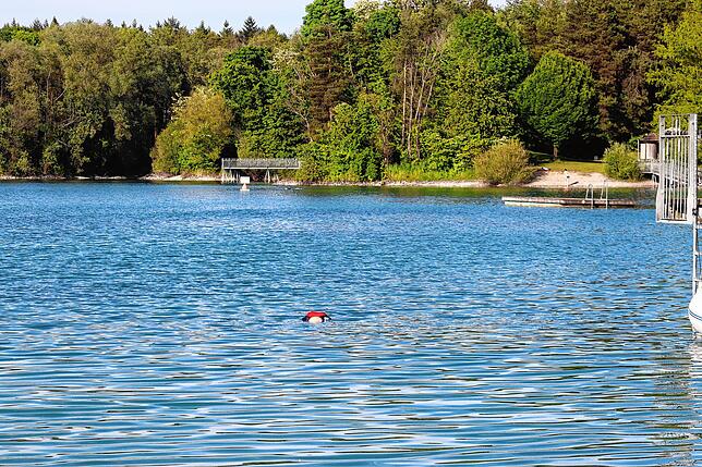 Täuschend echt wirkt es, wie die Puppe an der Wasseroberfläche treibt, ehe sie langsam versinkt.