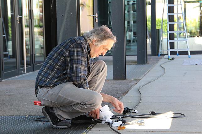 Manfred Fox sorgt dafür, dass auch im Bereich der Elektrik alles funktioniert.