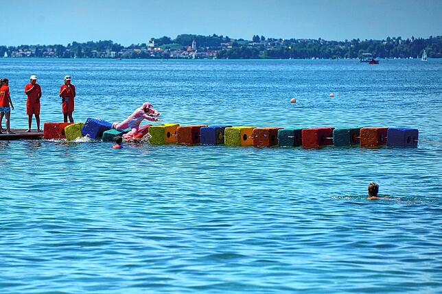 Bild 7: Wasserspaß auch ohne Seehas: Beim Eierlauf im Strandbad dieses Wochenende darf jeder mitmachen