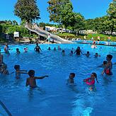 Unterrichtet werden die Kinder im Freibad Orsingen.