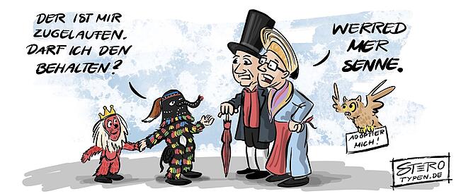 Bild 3: Karikatur der Woche: Überlingen hat sie jetzt, die Halle für jeden Sport und alle Bälle