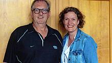 Sie sind die Strippenzieher des Bürgertheaters bei der Waldshuter Chilbi: Michael Vögtle und Marion Maier. Bild: Susanne Schleinzer-Bilal