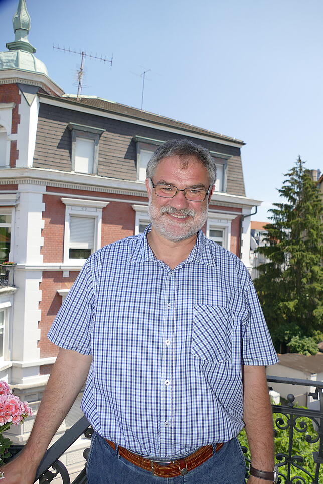 Armin Zimmermann, Vorsitzender der Wohngenossenschaft Hebelhof.
