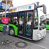 Busse warten beim Stadtbahnhof Friedrichshafen auf Fahrgäste. Lange Zeit war der Öffentliche Nahverkehr in Südbaden wegen der ...